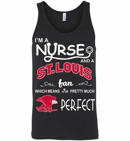 I'M A Nurse And A St Louis Eagles Fans Gift Tank - zezetee