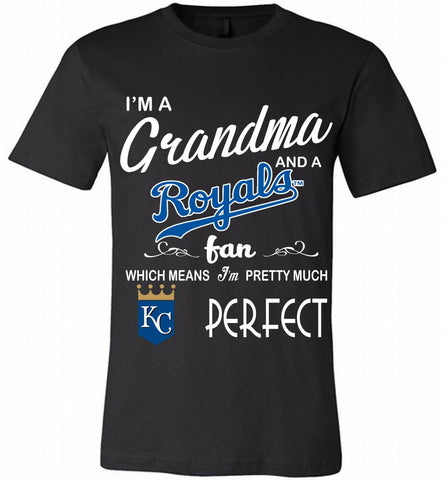 I'M A Grandma And A Kansas City Royals Fans Gift Canvas USA - zezetee