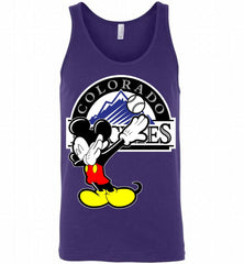 Disney Mickey Mouse Dabbing Colorado Rockies Tank - zezetee