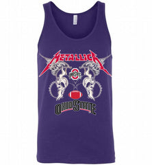 Metallica Ohio State Buckeyes Logo Tank - zezetee
