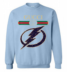 Gucci Tampa Bay Lightning Logo Crewneck Sweatshirt - zezetee