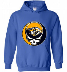 NHL TEAM NASHVILLE PREDATORS X GRATEFUL DEAD LOGO BAND Hoodie - zezetee