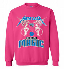 Metallica Orlando Magic Logo Crewneck Sweatshirt - zezetee
