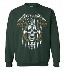 Metallica Kansas City Royals Logo Crewneck Sweatshirt - zezetee