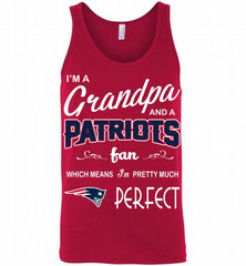 I'M A Grandpa And A New England Patriots Pretty Much Perfect Tank - zezetee