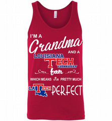 I'M A Grandma And A Louisiana Tech Bulldogs Fan Tank - zezetee