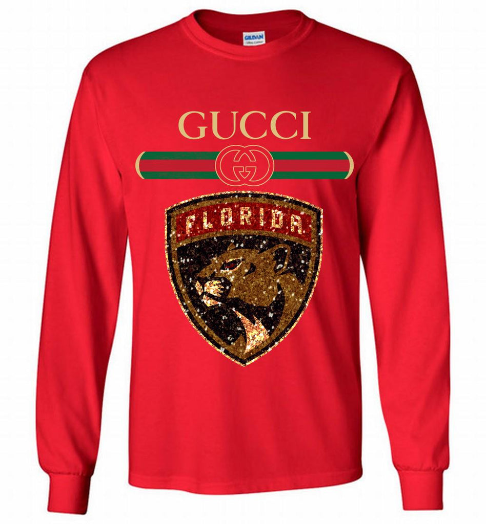 Red gucci sales long sleeve shirt