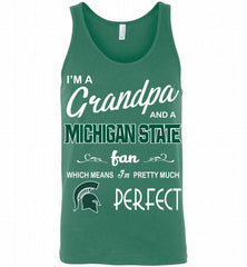 I'M A Grandpa And A Michigan State Spartans Fan Tank - zezetee