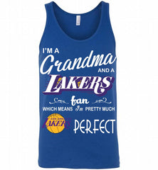 I'M A Grandma And A Los Angeles Lakers Fans Perfect Tank - zezetee