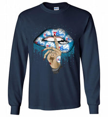 Philadelphia 76ers Lip Shut The Fuck Up Gildan Long Shirt - zezetee