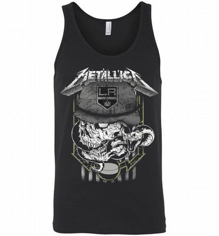 Metallica Skull Snake Los Angeles Kings Tank - zezetee