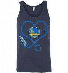 Nurse Heartbeat Love Golden State Warriors Tank - zezetee