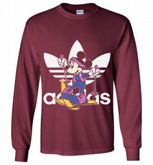 ADIDAS SKI MINNIE MOUSE DISNEY SPORTS Gildan Long Shirt - zezetee