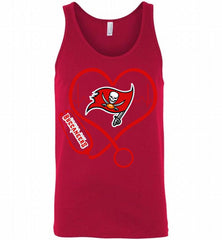 Nurse Heartbeat Tampa Bay Buccaneers Tank - zezetee