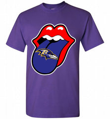 Baltimore Ravens  x The Rolling Stones Logo Shirt - zezetee