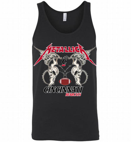 Metallica Cincinnati Bearcats Logo Tank - zezetee