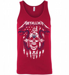 Metallica Snake Skull Edmonton Oilers Logo Tank - zezetee