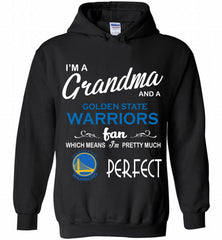I'M A Grandma And A Golden State Warriors Fans Perfect Hoodie - zezetee