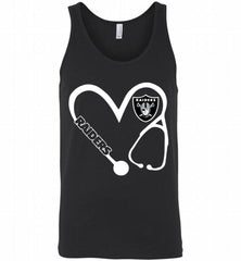HEART 3-4 NURSE OAKLAND RAIDERS= Tank - zezetee