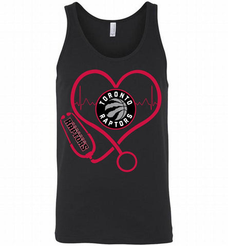 Nurse Heartbeat Love Toronto Raptors Tank - zezetee