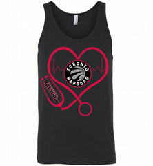 Nurse Heartbeat Love Toronto Raptors Tank - zezetee