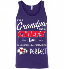 I'M A Grandpa And A Kansas City Chiefs Pretty Much Perfect Tank - zezetee