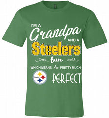 I'M A Grandpa And A NFL Pittsburgh Steelers Pretty Much Perfect Canvas USA - zezetee