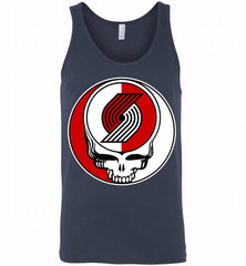 Portland Trail Blazers Grateful Dead Logo Band Tank - zezetee