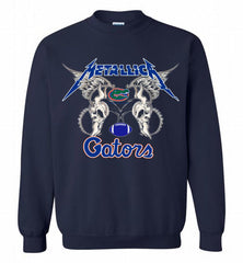 Metallica Florida Gators Logo Crewneck Sweatshirt - zezetee