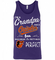 I'M A Grandpa And A Baltimore Orioles Fans Gift Tank - zezetee