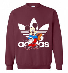 ADIDAS RUGBY MICKEY MOUSE DISNEY SPORTS Crewneck Sweatshirt - zezetee