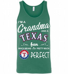 I'M A Grandma And A Texas Rangers Fans Gift Tank - zezetee
