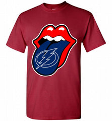 Tampa Bay Lightning  x The Rolling Stones Logo Shirt - zezetee