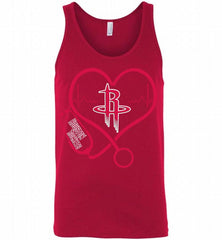 Nurse Heartbeat Love Houston Rockets Tank - zezetee