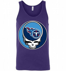 Tennessee Titans Grateful Dead Logo Band Tank - zezetee