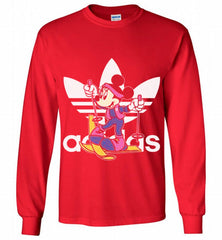 ADIDAS SKI MINNIE MOUSE DISNEY SPORTS Gildan Long Shirt - zezetee