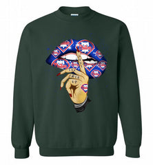 MLB Philadelphia Phillies Lip Shut The Fuck Up Crewneck Sweatshirt - zezetee