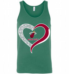 Miami Heat In Diamond Heart Tank - zezetee