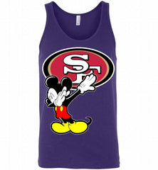 Disney Mickey Mouse Dabbing San Francisco 49ers Tank - zezetee