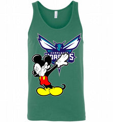 Disney Mickey Mouse Dabbing Charlotte Hornets Bobcats Tank - zezetee