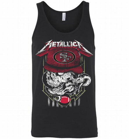 Metallica Skull Snake San Francisco 49ers Tank - zezetee