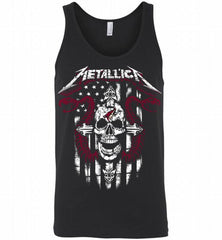 Metallica Snake Skull Arizona Coyotes Logo Tank - zezetee