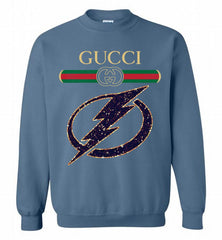 Gucci Tampa Bay Lightning Logo Crewneck Sweatshirt - zezetee