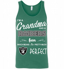 I'M A Grandma And A Oakland Raiders Fans I'm Pretty Much Perfect Tank - zezetee