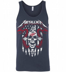 Metallica Snake Skull Detroit Red Wings Logo Tank - zezetee