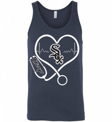 Nurse Heartbeat Chicago White Sox Tank - zezetee