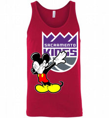 Disney Mickey Mouse Dabbing Sacramento Kings Tank - zezetee