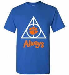 CLEMSON TIGERS UNIVERSITY PAW DEATHLY HALLOWS ALWAYS GIFT Shirt - zezetee