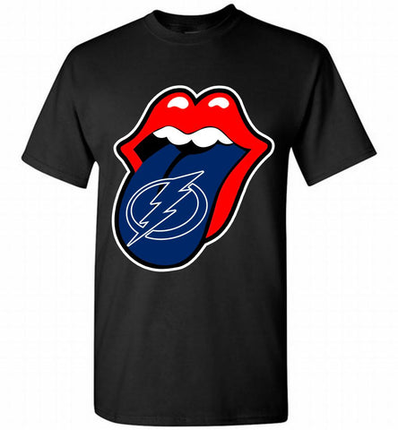 Tampa Bay Lightning  x The Rolling Stones Logo Shirt - zezetee