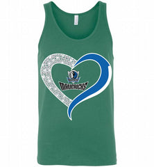 Dallas Mavericks In Diamond Heart Tank - zezetee
